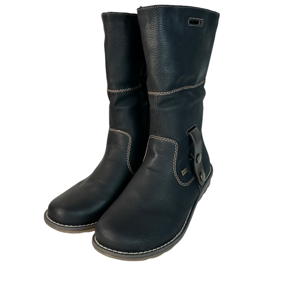 Remonte Dawson Boots Size 6 Faux Fur Lined Shearling Winter Fold Over Warm - Picture 7 of 16